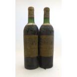 Chateau Cantenac Brown 1967, Margaux (x2) (two bottles) U: upper shoulder, bin soiled