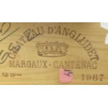 Chateau d'Angludet 1987, Margaux, owc (twelve bottles)