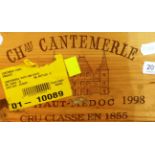 Chateau Cantemerle 1998, Haut-Medoc, owc (twelve bottles)