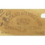 Chateau d'Angludet 1987, Margaux, owc (twelve bottles)