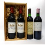 Chateau Gloria 1984, St Julien; Chateau Larmande 1988, Saint-Emilion Grand Cru; Chateau Yon-Figeac