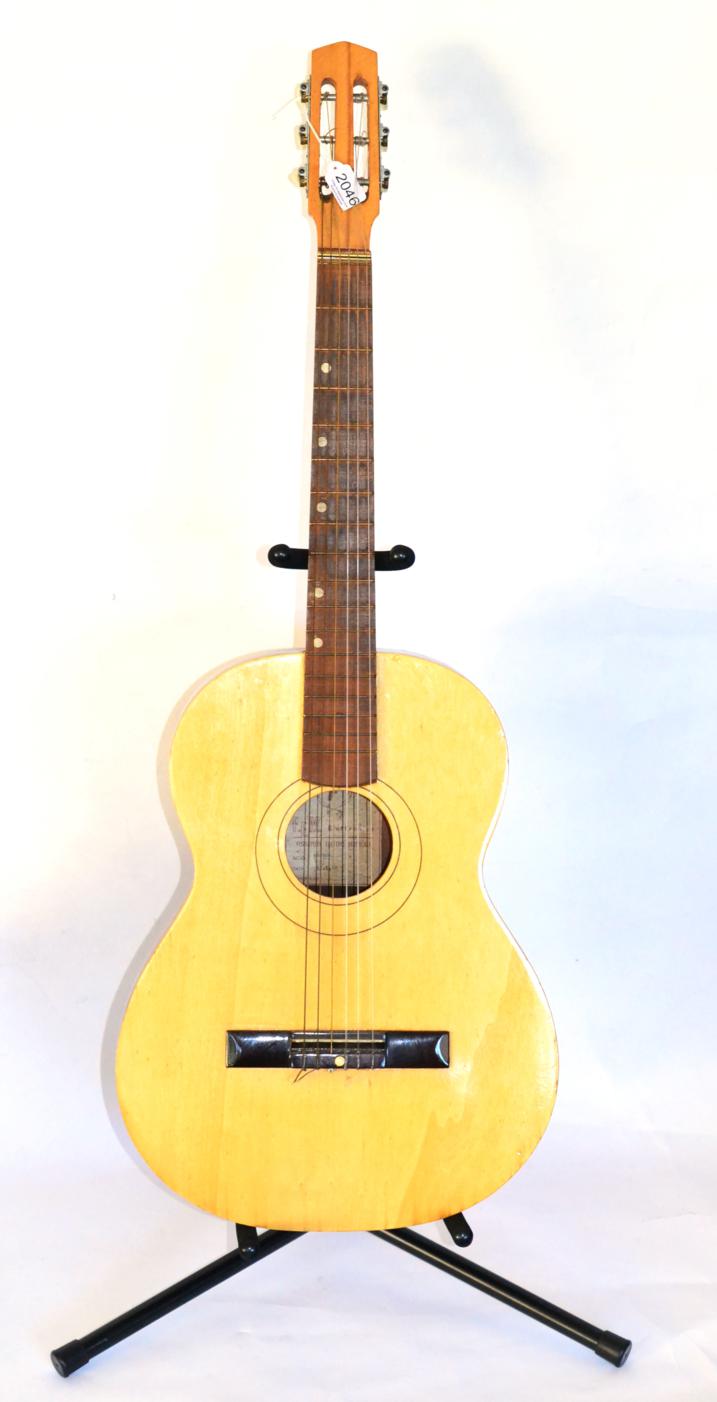 FEM School (Italian) Classical Bowl Back Guitar, 1969 with label dated 31/1/69