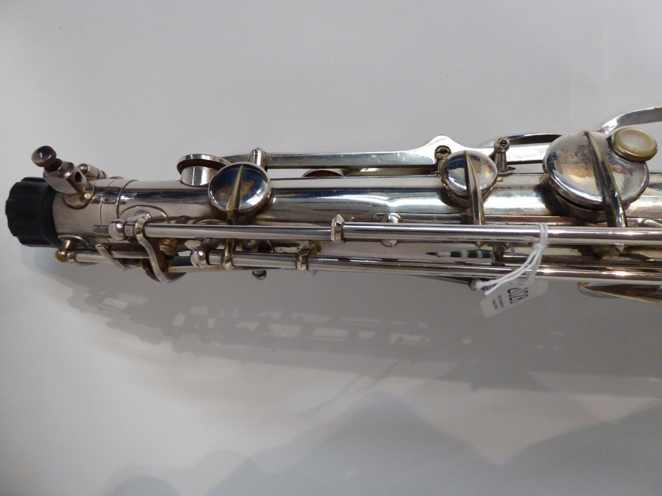 La Grande (Paris) Tenor Saxophone white metal finish, with BG harness and Selmer Airflow - Image 5 of 9