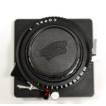 Schneider-Kreuznach G-Claron f9, 210mm Lens no.11 124 855 on panel