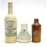 Ceramic/Stoneware Bottles (i) The Plynine Coy. Limited Hawick Household Ammonia (ii) The Million