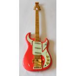 Burns The Shadows Custom Signature Guitar no.0273 Handcrafted by Burns London, red body with cream