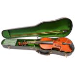 Christian Miesel Copy Violin with box, in hard case