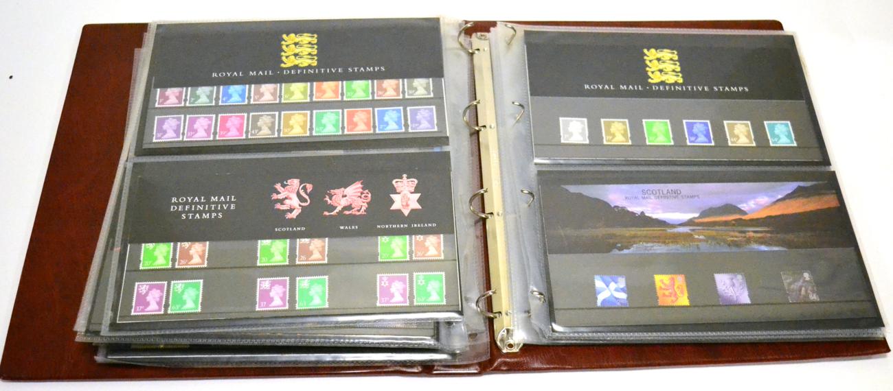 Great Britain. A four volume collection of Presentation packs early 1980's to 2000. Includes