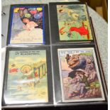 Comic Two large binders housing nearly five hundred cards in overall excellent condition. Many