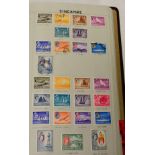 An All World Assortment of mint and used in six binders. Noted Great Britain various surface printed