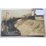 Blackpool. The Sand Express. Seven scarce real photographic cards, showing the Sand pump trials