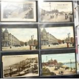 Blackpool. A large claret album housing a comprehensive and mostly vintage collection of cards