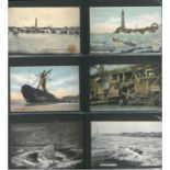 Lifeboats. A small collection of twenty three cards relating to the Blackpool lifeboat and crew. All