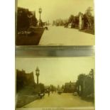 Middlesbrough. A collection of eighty four Albert Park postcards, contained in a maroon album. The