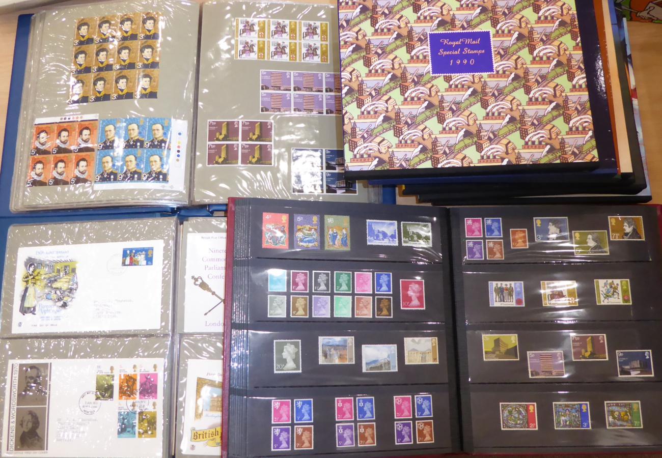 Isle of Man. A 1973 to 1988 mint collection including M/S's in a Lindner album. Plus Year