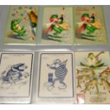 Frogs. An album housing eighty seven vintage to modern frog related cards, in overall good