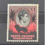 Kenya, Uganda and Tanganyika. 1938 31 Lion definitive, Perf 11 3/4 x 13. Very fresh mint