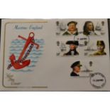 Great Britain. A small FDC collection in four albums. Mainly from the 1970's and early 1980's and