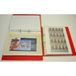 Great Britain. Album of Presentation packs from 1983 onwards. Album of FDC's. Eight Smiler sheets