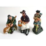 Three Royal Doulton figures 'The Piper' HN2907, 'The Master, HN2325 and 'New Companions' HN2770