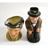 Royal Doulton character jug, Winston Churchill and another Montgomery (2)