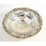 A Victorian tazza, underside stamped sterling