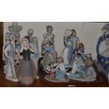 A collection of Lladro and Nao figures (some a.f.) (16)