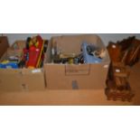 A collection of miscellaneous toys including Basil Brush puppet, Wallace and Gromit etc (qty)