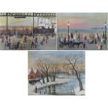 After Helen Layfield Bradley MBE (1900-1979) ''Evening on the Promenade'' Signed in pencil, with the