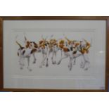 After Mary Ann Rogers (Contemporary) ''Melee'' Signed in pencil, inscribed and numbered 195/500, a