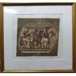 Valerie Thornton (1931-1991) ''Etruscan Warriors'' Signed in pencil and dated (19)83, inscribed