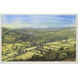 Piers Browne (b.1949) ''Wensleydale from Scarth Nick'' Signed in pencil and dated (20)00,