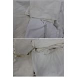 Assorted Cotton and other Bed Linen, including pillowcases and shams, (many bearing initials), two