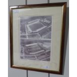 A Signed Blackburn Rovers Ewood Park 1961 Commemorative Photograph, signatures to the margins (