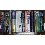 Cricket Signed Hardback Autobiographies/Biographies including Ian Botham, Geoffrey Boycott, Dickie