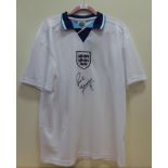 Paul Gascoigne Signed England Shirt