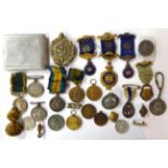 A Collection of Medals, Cap Badges and Similar, including Queen's Sudan Medal, to 440.8.T.BENTLEY.