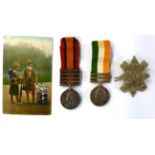 A Boer War Pair, 4184 PTE.J.H.ELLIOT, 2ND RL.HIGHLDRS:, comprising Queen's South Africa Medal with