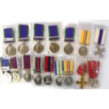 Sixteen Copy British Medals, including General Service medal, military Cross, Iraq Medal, DCM etc