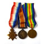 A First World War Trio, awarded to 16531 PTE.(later SJT) F.RUSLING. YORKS.L.I., comprising 1914-15