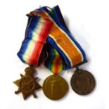 A First World War Trio, awarded to 12-1115 PTE.B.STREET. YORKS.L.I., comprising 1914-15 Star, Britis