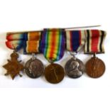 A First World War Naval Long Service Group of Five Medals, awarded to 189653, R (ROBERT) I