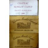 Chateau Monlot Capet 1999 (x5); 1993 (x12), St Emilion (seventeen bottles)