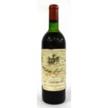 Chateau Montrose 1967, St Estephe U: upper shoulder, poor label