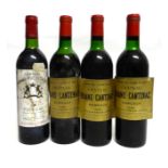 Chateau Brane-Cantenac 1969, Margaux (x3); Chateau Grand Puy Ducasse 1983 (four bottles) U: upper/