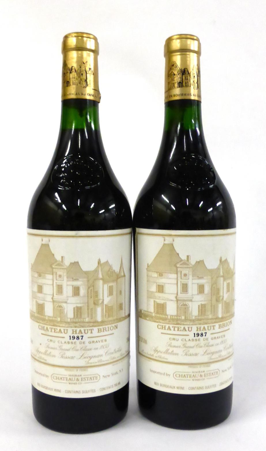 Chateau Haut Brion 1987, Graves (x2) (two bottles) U: 2cm from capsule