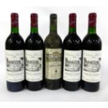 Chateau Leoville Barton 1990, St Julien; Chateau Bel Air 1989 (x4) (five bottles)