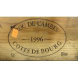 Chateau Roc de Cambes 1996, Cotes de Bourg (x7) (seven bottles)