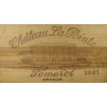 Chateau La Pointe 1981, Pomerol, owc (twelve bottles)