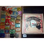 Gramophone needle tins collection (32), and "Phono-Graphics" by Schwartzman